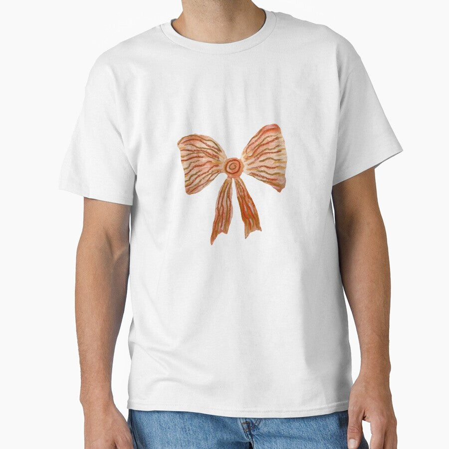 Bow red textured cartoon a watercolor sketch by Yana Mustafina | Boho Soulful Designs T-Shirts, Hoodie, Sweatshirt (Image 1)