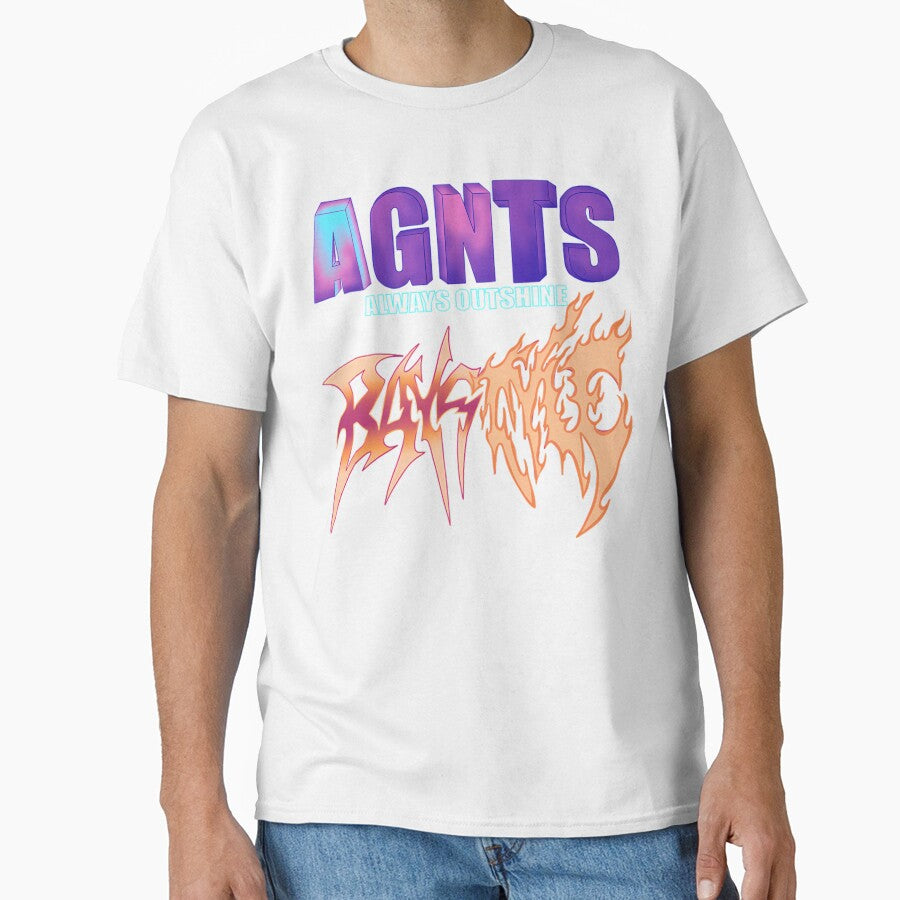 Bold Gradient AGNTS Typography by LOVEsSNAP T-Shirts, Hoodie, Sweatshirt | BlankRebels.com (Image 1)