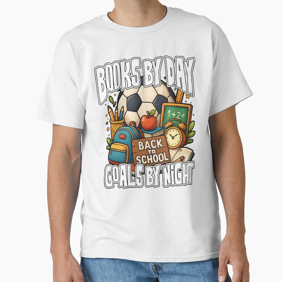 BOOKS BY DAYTIME GOALS BY NIGHT sport back to school football soccer by Jt41