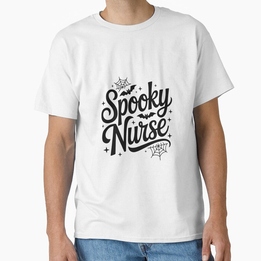 Spooky Nurse, Funny Nurse Design Halloween Gift by Oussinc T-Shirts, Hoodie, Sweatshirt | BlankRebels.com (Image 1)