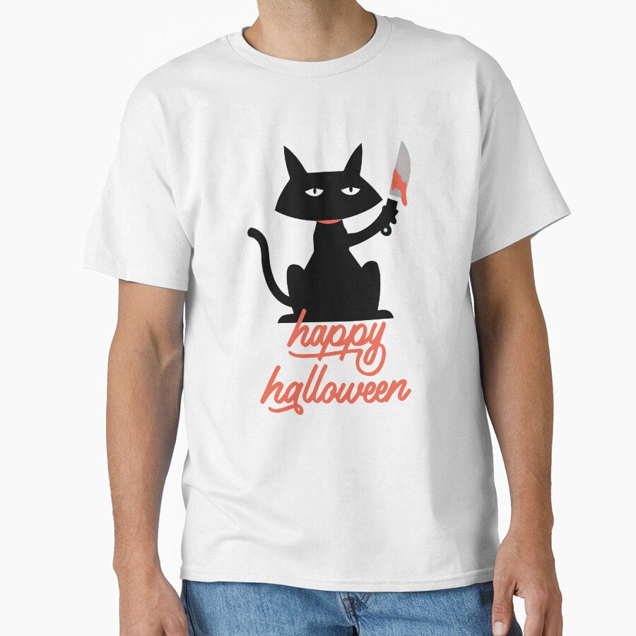 Halloween Cat by Neha Gandhi T-Shirts, Hoodie, Sweatshirt | BlankRebels.com (Image 1)