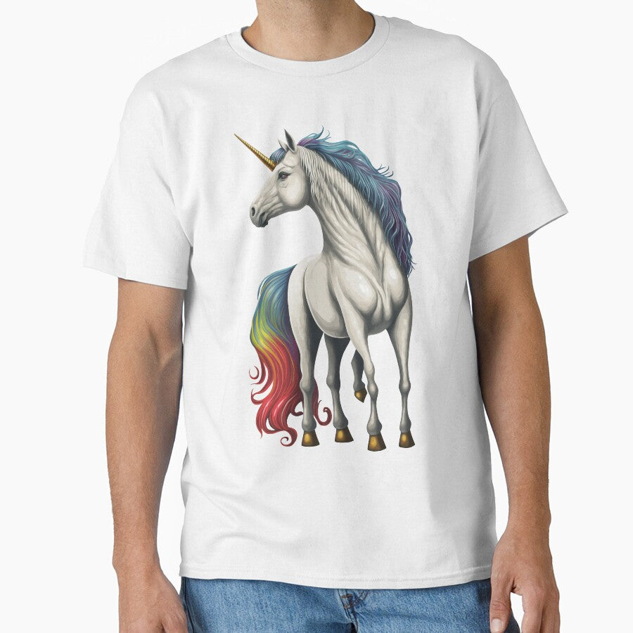 White, blue, purple, yellow and red unicorn by TylerBurst T-Shirts, Hoodie, Sweatshirt | BlankRebels.com (Image 1)