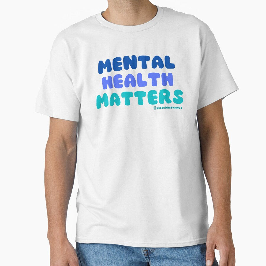 Mental Health Matters. v4c, blue | lilsboobthangs by lilsboobthangs T-Shirts, Hoodie, Sweatshirt | BlankRebels.com (Image 1)