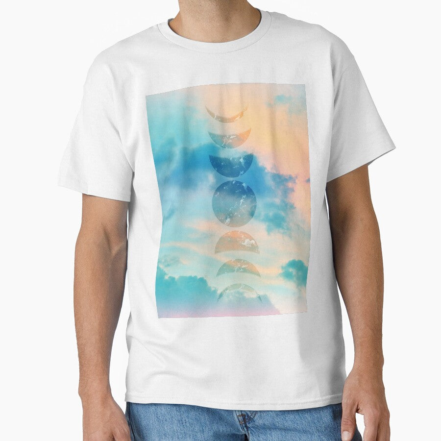 Unicorn Pastel Clouds Moon Phases #2 #decor #art by Anita's & Bella's Art T-Shirts, Hoodie, Sweatshirt (Image 1)