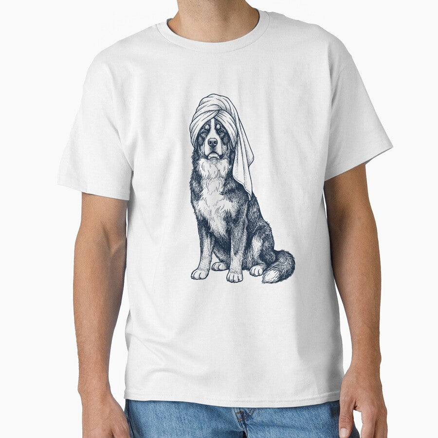 Bernese Mountain Dog Spa Bath Dog Mom Dad by DoodleTortle T-Shirts, Hoodie, Sweatshirt | BlankRebels.com (Image 1)