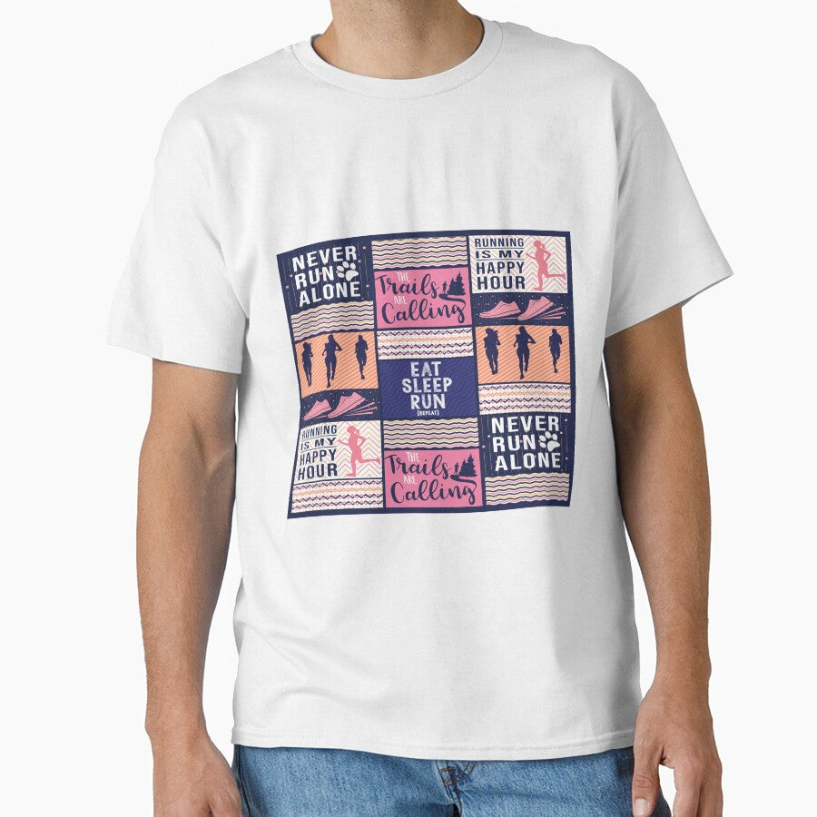 Run girl eat sleep run pattern by Mnightsa T-Shirts, Hoodie, Sweatshirt | BlankRebels.com (Image 1)
