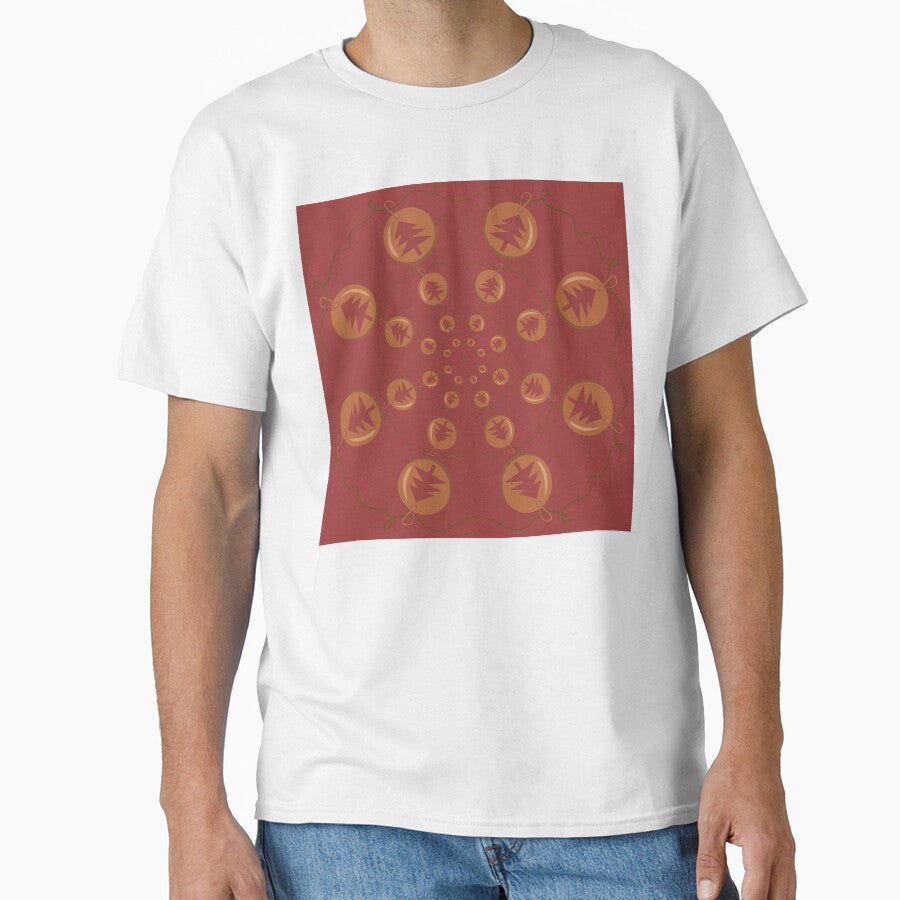 Minimalistic Christmas Bauble Pattern 2 by ellealsopaints T-Shirts, Hoodie, Sweatshirt | BlankRebels.com (Image 1)