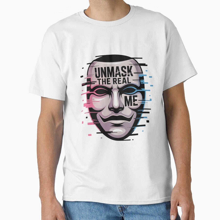 Unmask the Real Me – Neurodivergent Masking Awareness Design by MAEshopstore T-Shirts, Hoodie, Sweatshirt (Image 1)