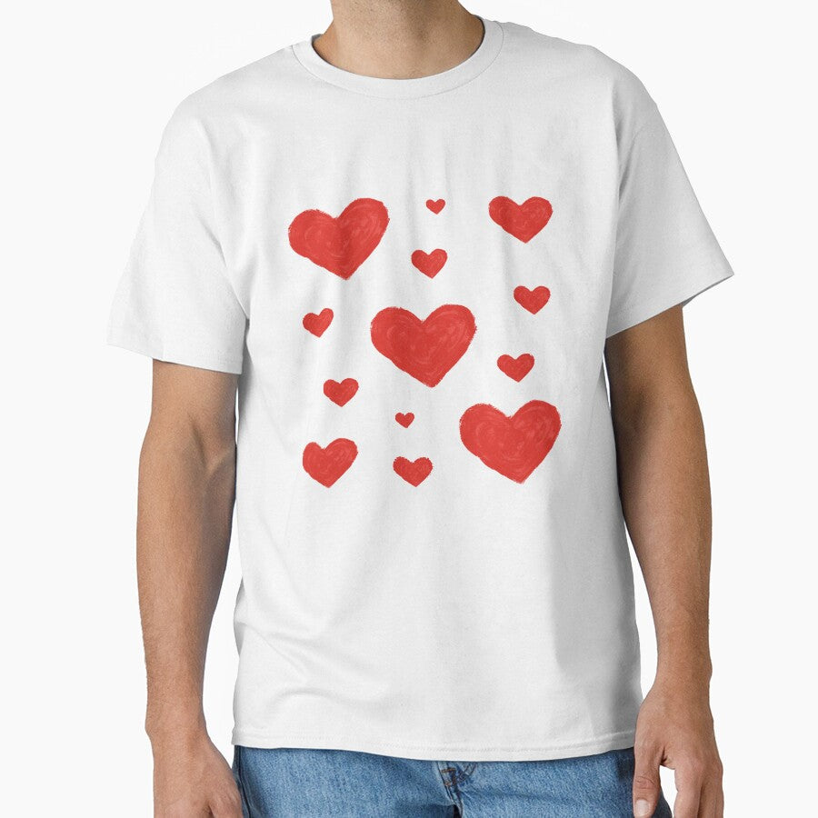 Valentine's Day love hand drawn heart sticker pack red by PassageDisco T-Shirts, Hoodie, Sweatshirt (Image 1)
