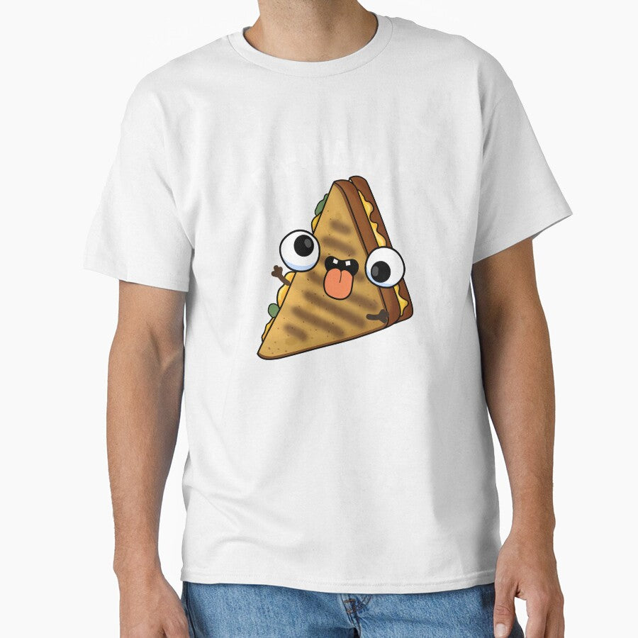 Pa-ninny Funny Panini Pun (Dark BG) by punnybone