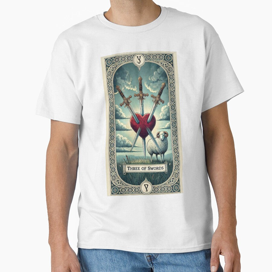 Sheepism Tarot – Three of Swords by Thpoar T-Shirts, Hoodie, Sweatshirt | BlankRebels.com (Image 1)