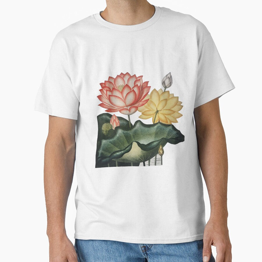 vintage lotus waterlilies by ZinZoe T-Shirts, Hoodie, Sweatshirt | BlankRebels.com (Image 1)