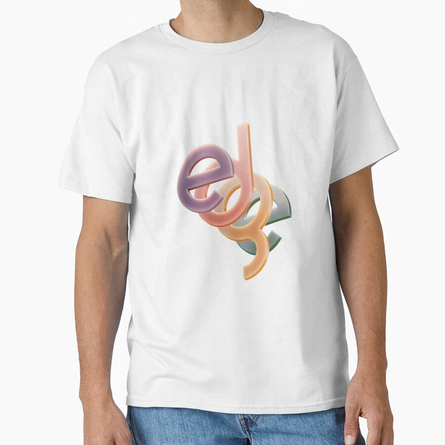Layered Circular "EDGE" 3D Typography by trepiu T-Shirts, Hoodie, Sweatshirt | BlankRebels.com (Image 1)