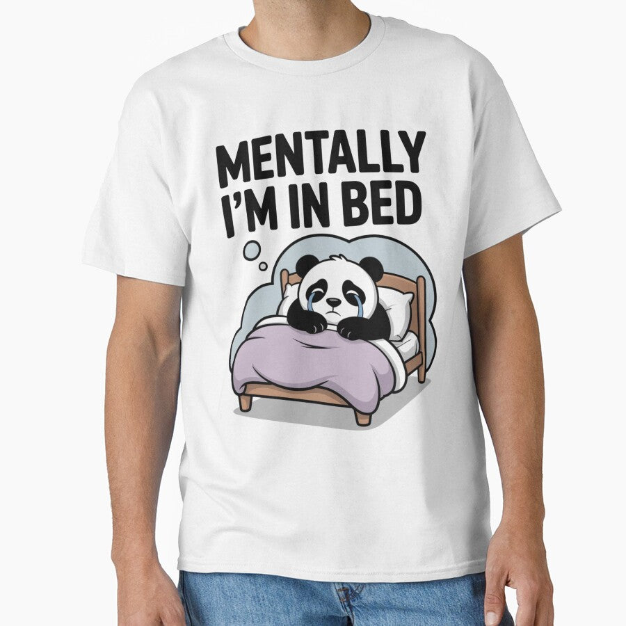 Mentally I’m In Bed – Emotional Panda by DerNachtfuchs T-Shirts, Hoodie, Sweatshirt | BlankRebels.com (Image 1)