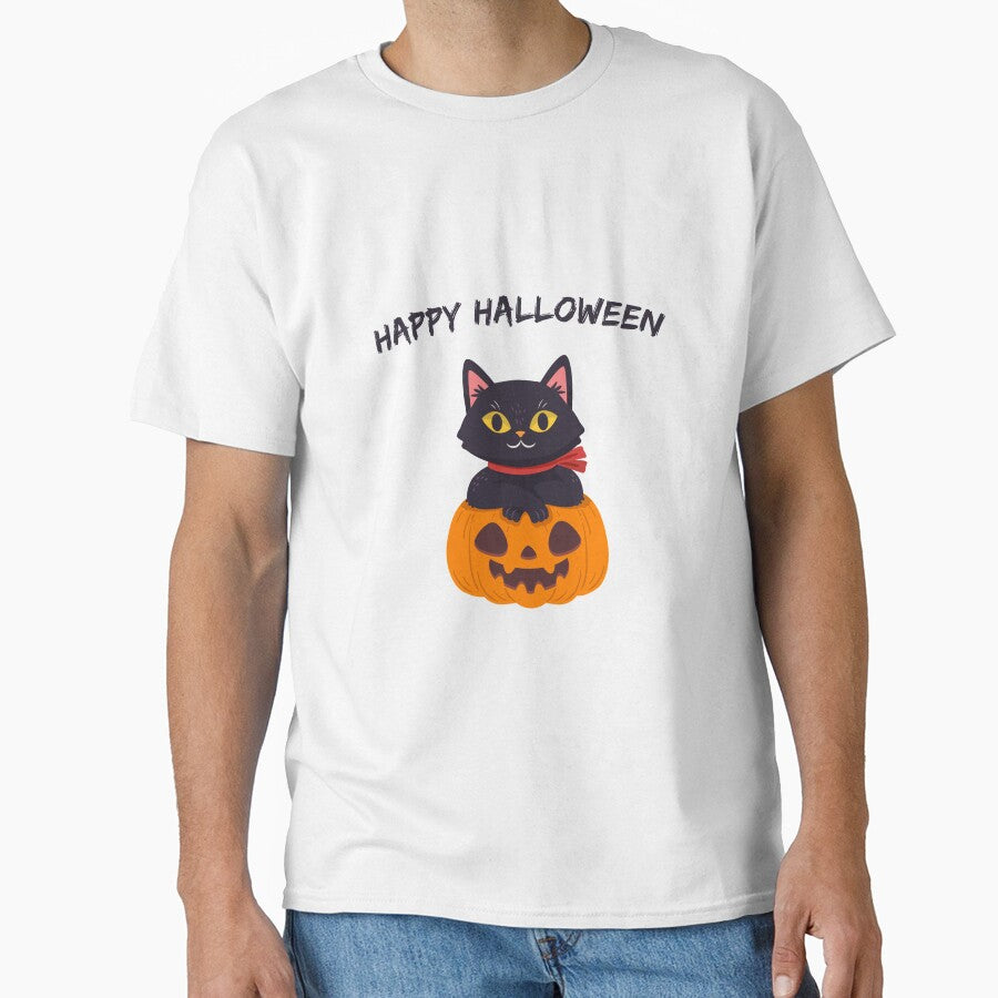 Happy Halloween Cat - cute by MJLdesigns T-Shirts, Hoodie, Sweatshirt | BlankRebels.com (Image 1)