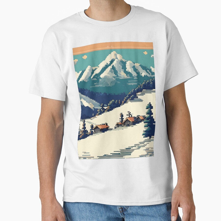 Mountain Lodge Abstract Art by Esterlane T-Shirts, Hoodie, Sweatshirt | BlankRebels.com (Image 1)