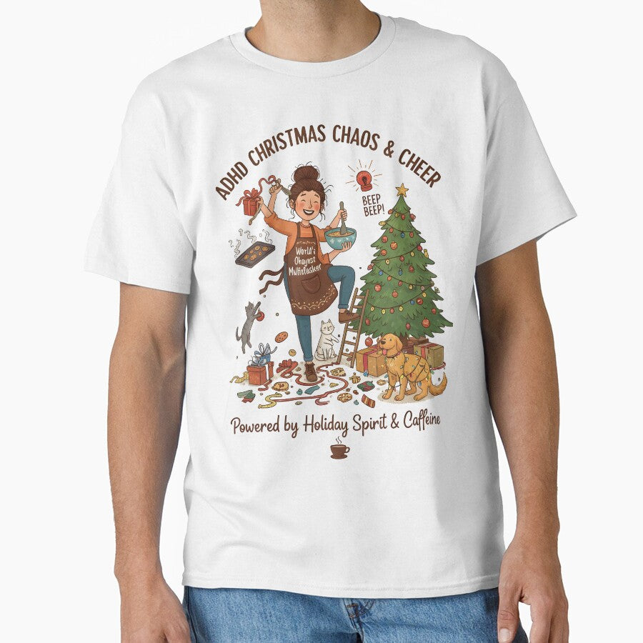 ADHD Christmas Chaos by Uglyandcute T-Shirts, Hoodie, Sweatshirt | BlankRebels.com (Image 1)