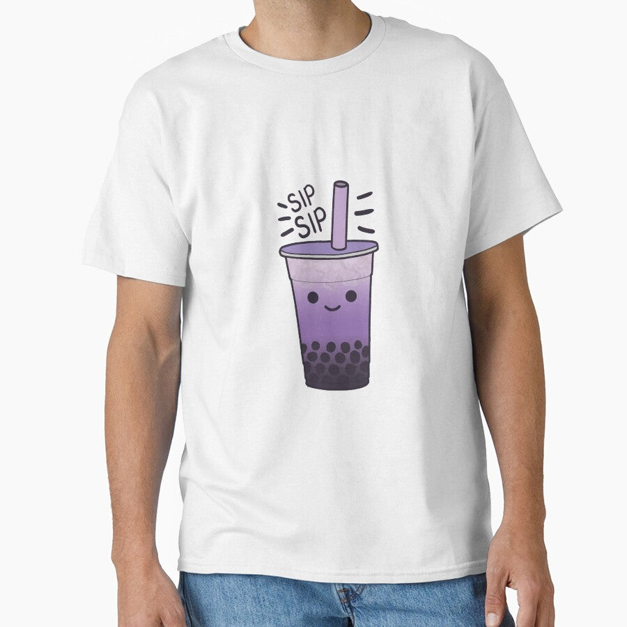 Boba Bubble Milk Tea Drink Taro by the-meowings T-Shirts, Hoodie, Sweatshirt | BlankRebels.com (Image 1)