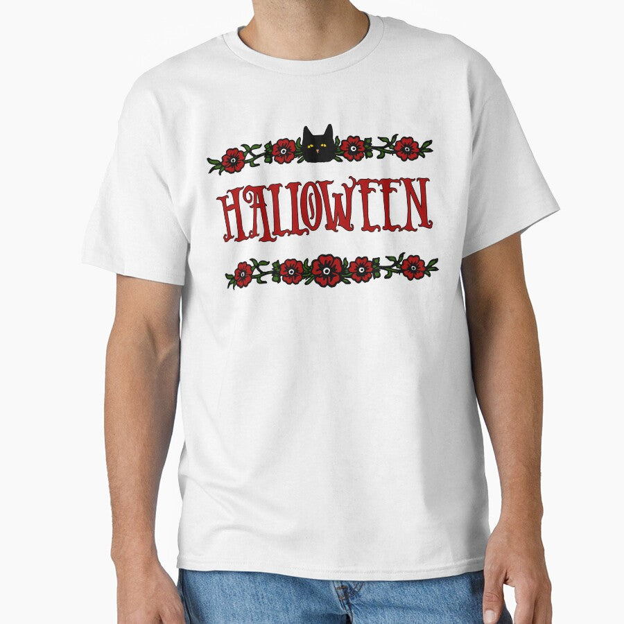 Black Cat, Halloween by i-cottagedesign T-Shirts, Hoodie, Sweatshirt | BlankRebels.com (Image 1)