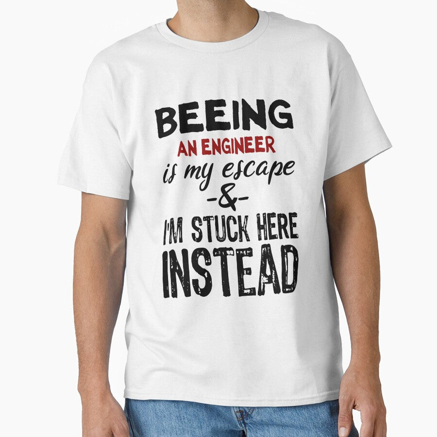 Beeing An Engineer is my escape by BYNDART T-Shirts, Hoodie, Sweatshirt | BlankRebels.com (Image 1)