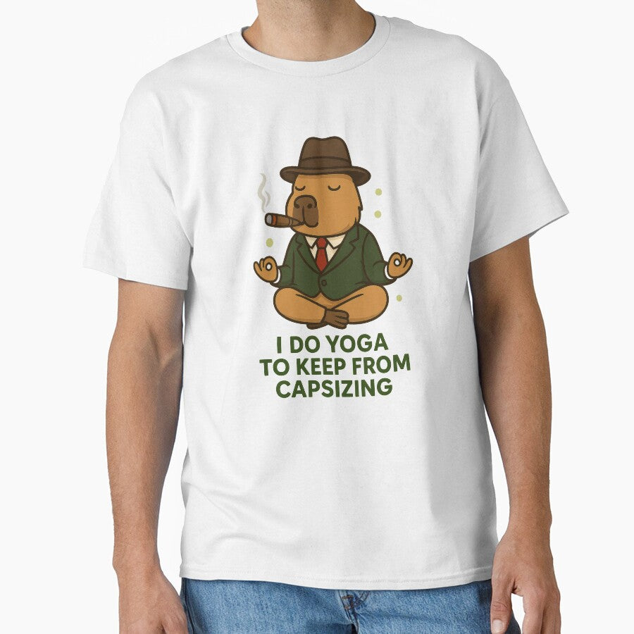 Capybara Gangster Zen – Funny Smoking Meditation by RetroPop23 T-Shirts, Hoodie, Sweatshirt | BlankRebels.com (Image 1)