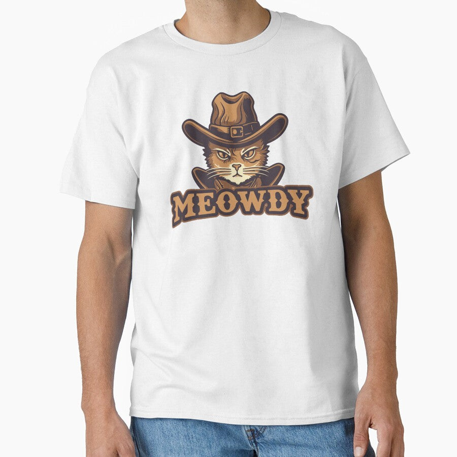 Meowdy Cat, Cowboy Cat, Meowdy Pawtna, Western Cat by Krmdesign T-Shirts, Hoodie, Sweatshirt | BlankRebels.com (Image 1)