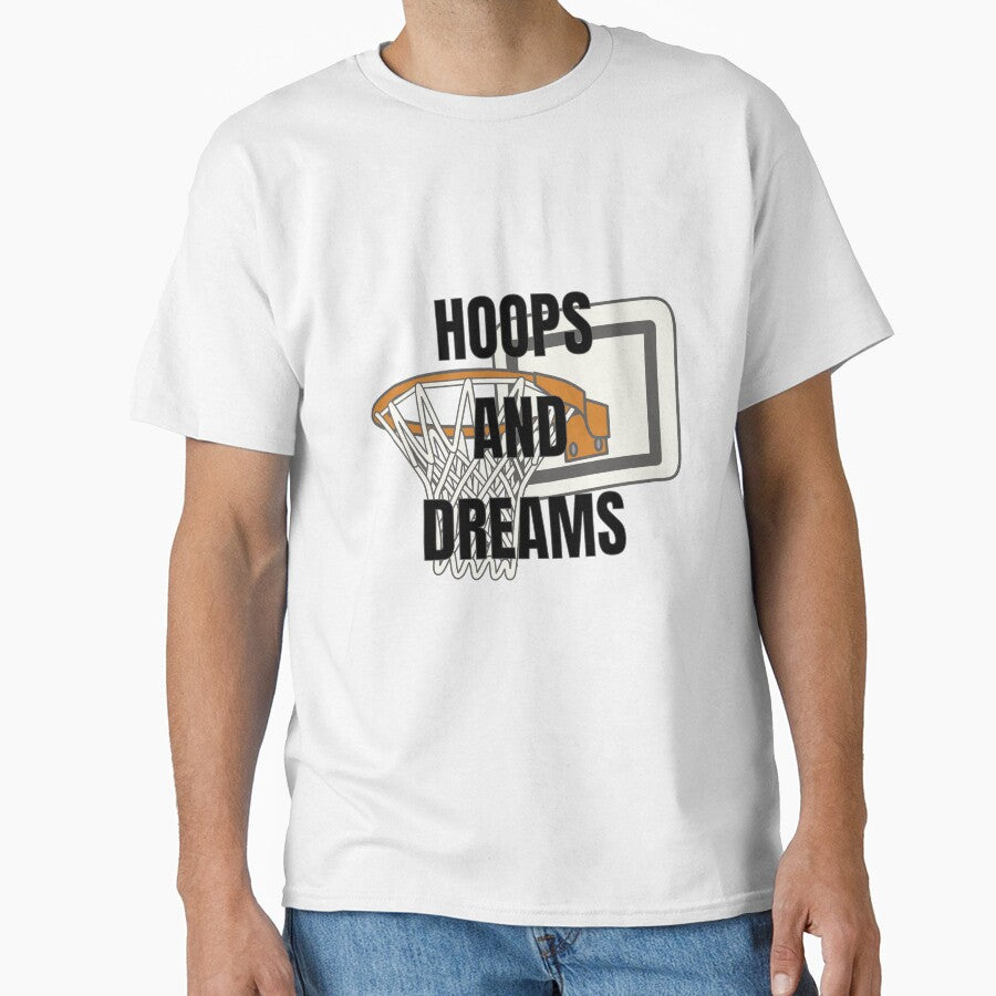 Hoops and Dreams - Basketball Logo by BlueCoastPOD T-Shirts, Hoodie, Sweatshirt | BlankRebels.com (Image 1)