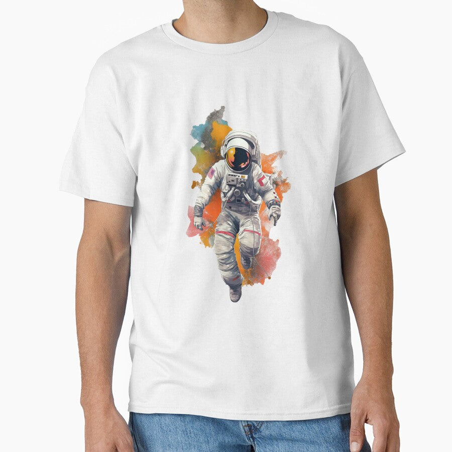 Colorful Astronaut on the way by Cybronauts T-Shirts, Hoodie, Sweatshirt | BlankRebels.com (Image 1)