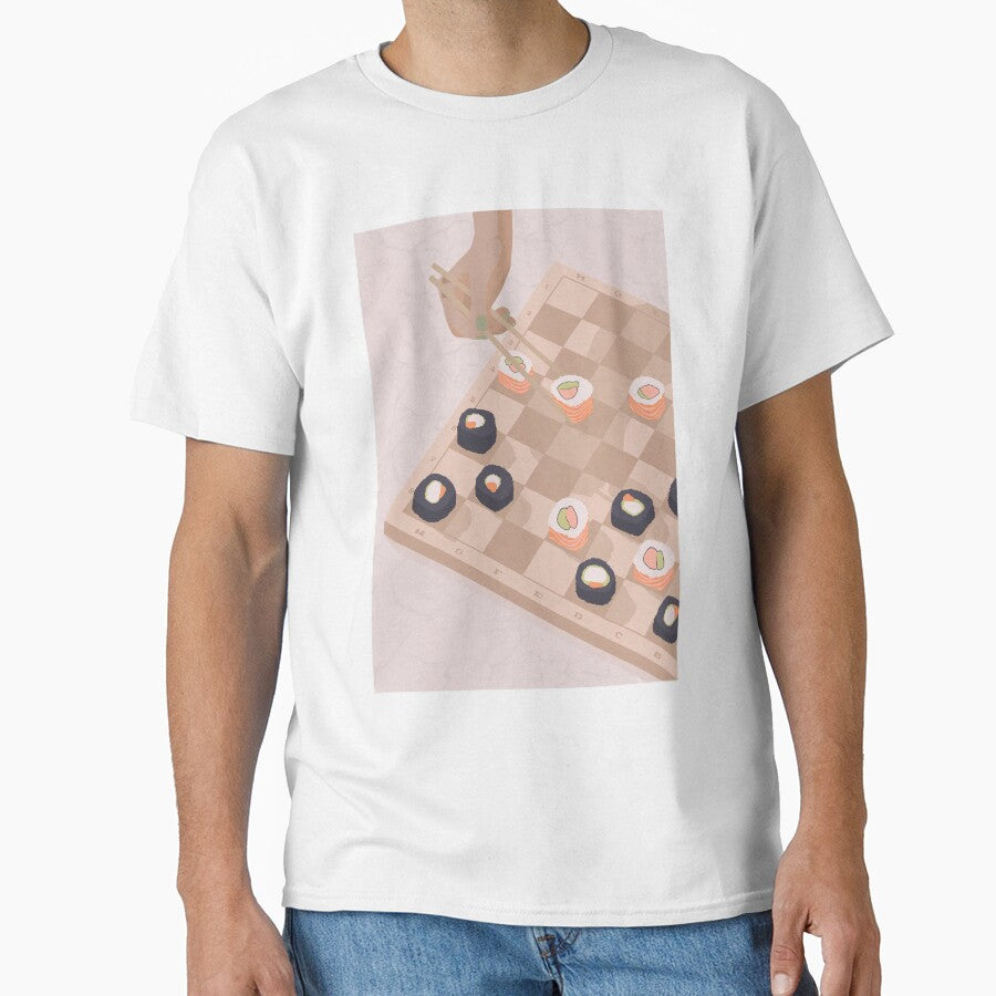 I Don’t Know How To Play Chess, But I Know How To Eat Sushi by Aly Fox T-Shirts, Hoodie, Sweatshirt (Image 1)