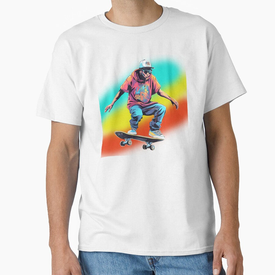Urban Skater Style – Colorful street art vibe by kiwiossi53 T-Shirts, Hoodie, Sweatshirt | BlankRebels.com (Image 1)