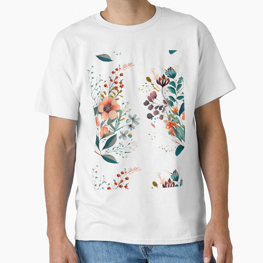 Vibrant Abstract Watercolor Botanical Flowers by crickmonster T-Shirts, Hoodie, Sweatshirt | BlankRebels.com (Image 1)