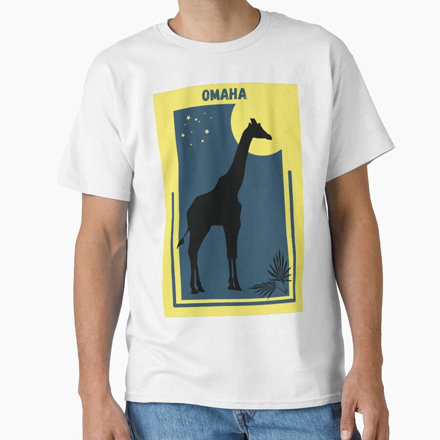 Zoo Vintage Style Geometric Poster for the city of Omaha in Nebraska (Henry Doorly Zoo) by Vintage-TM T-Shirts,... (Image 1)