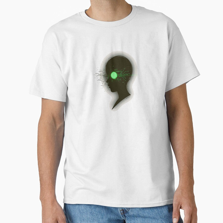 Cyborg Eye Sci-Fi T-Shirt, Hoodie, Sweatshirt, Long Sleeve, Short Sleeve, Long Sleeve, Long Sleeve by Inklivion (Image 1)