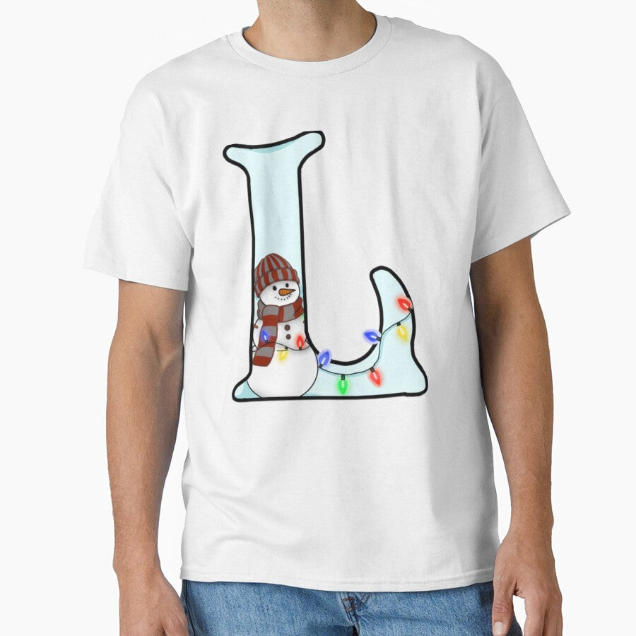 Holiday themed letter L by Artistkhg T-Shirts, Hoodie, Sweatshirt | BlankRebels.com (Image 1)