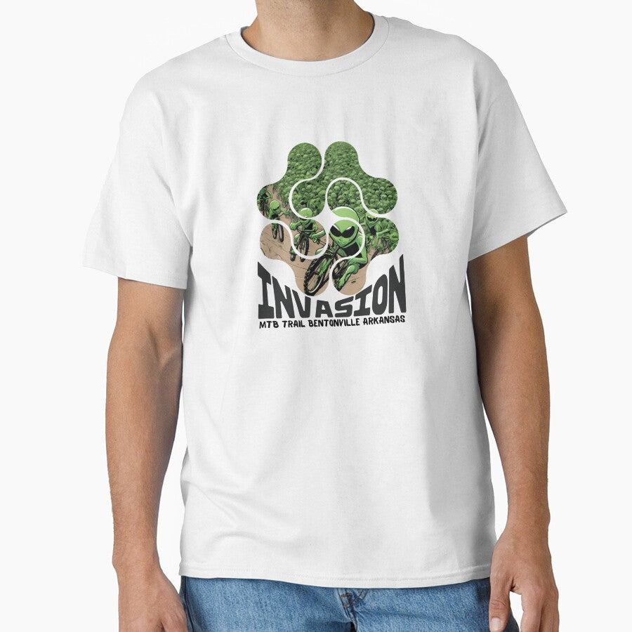 Invasion MTB Mountain Bike Trail Bentonville Arkansas by tdruppski T-Shirts, Hoodie, Sweatshirt | BlankRebels.com (Image 1)