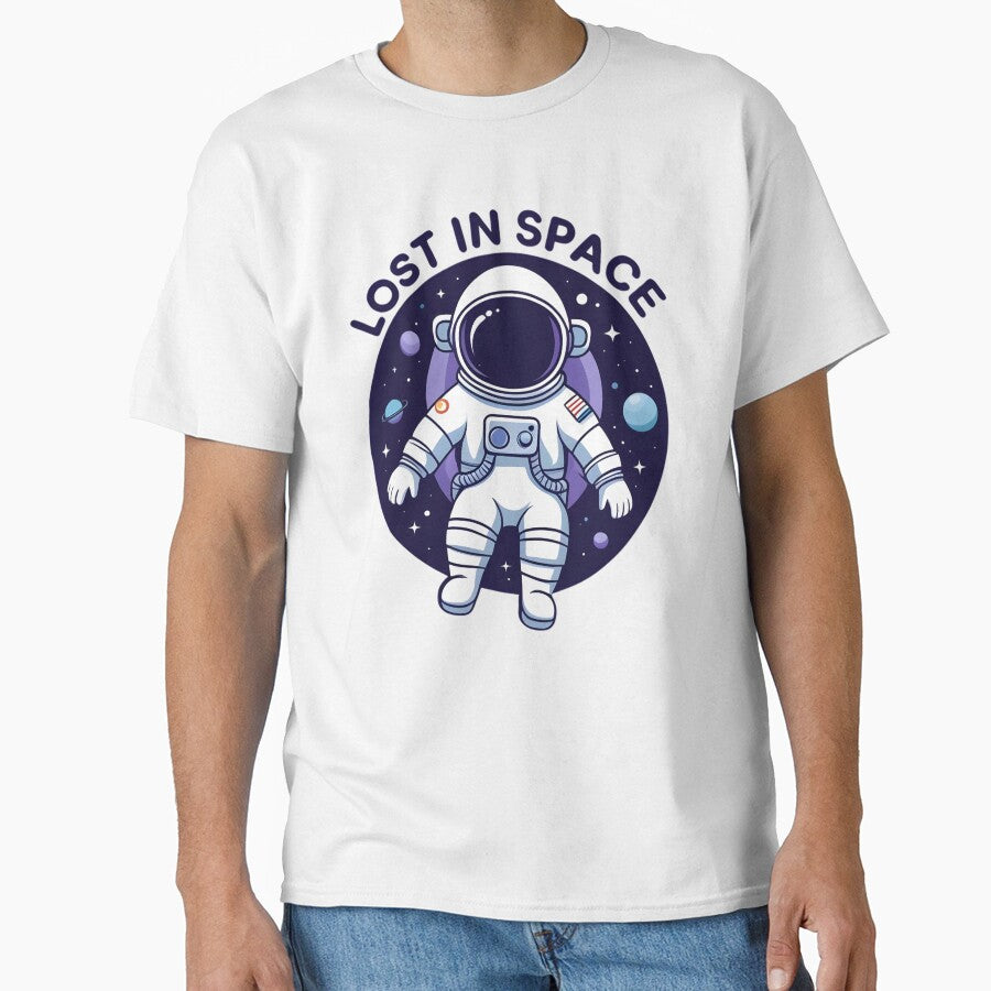 Lost In Space Astronaut Outer Space Exploration by hawai3000 T-Shirts, Hoodie, Sweatshirt | BlankRebels.com (Image 1)
