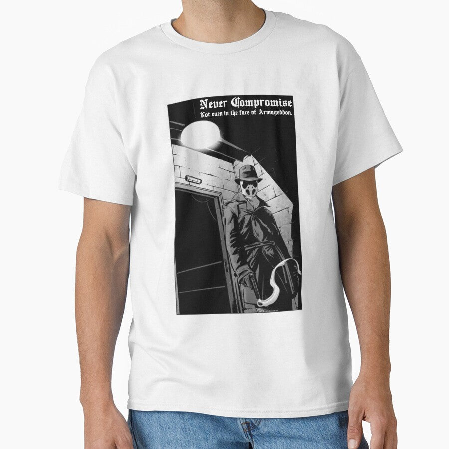 Rorschach, Never Compromise by stephenp4ul T-Shirts, Hoodie, Sweatshirt | BlankRebels.com (Image 1)