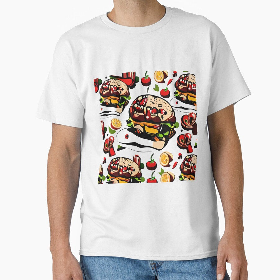 Stuffed Burgers: Unleashing the Juicy Flavor Burst by Permana96 T-Shirts, Hoodie, Sweatshirt | BlankRebels.com (Image 1)