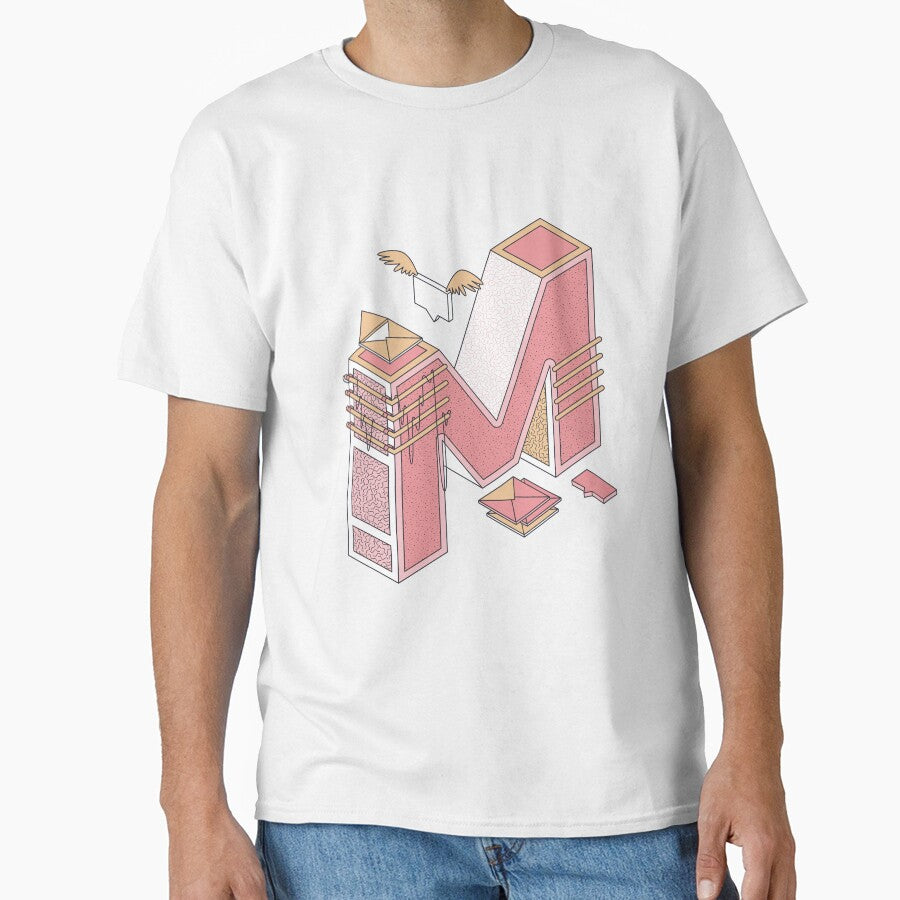 Pastel Retro Letter M by CynthSky T-Shirts, Hoodie, Sweatshirt | BlankRebels.com (Image 1)