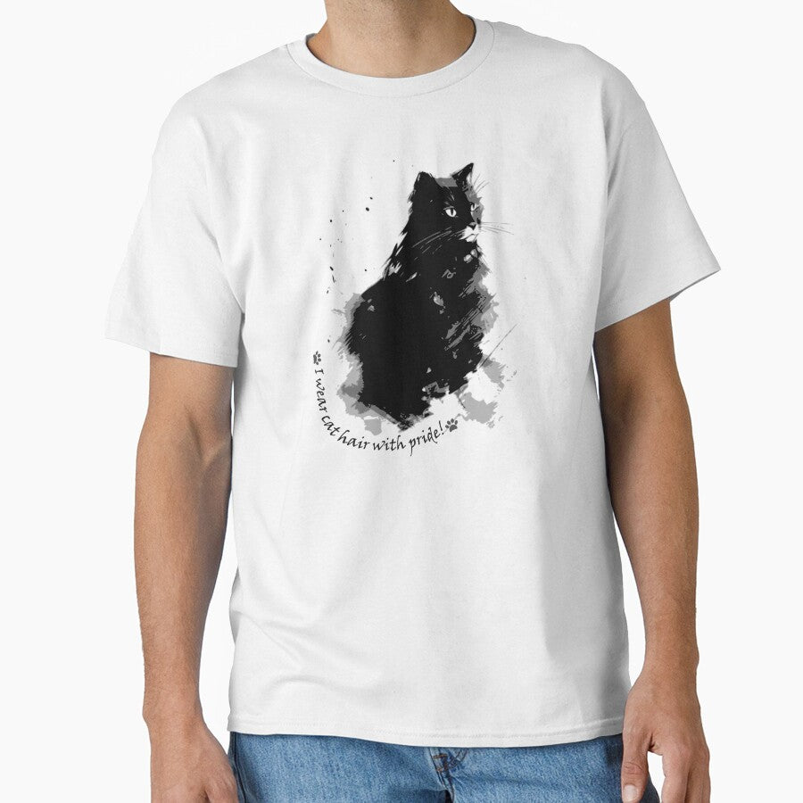 I wear cat hair with pride! Tshirt by LZenDesigns Hoodie, Sweatshirt | BlankRebels.com (Image 1)