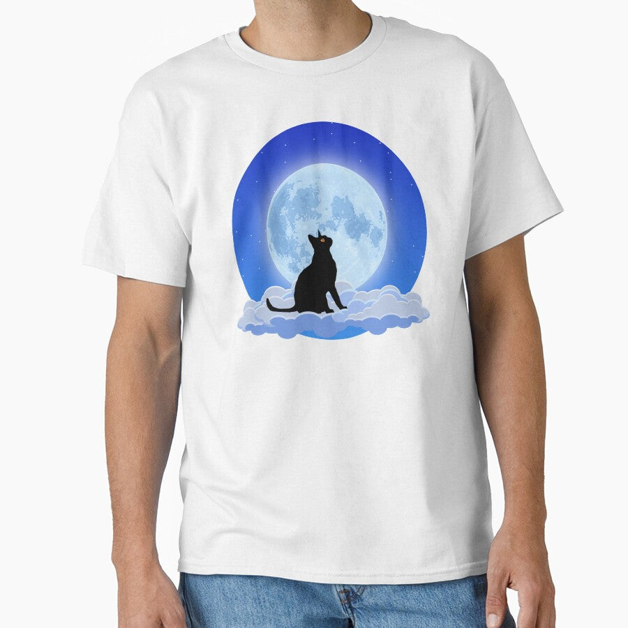 Blue Moon and Black Cat by belly-e-luna T-Shirts, Hoodie, Sweatshirt | BlankRebels.com (Image 1)