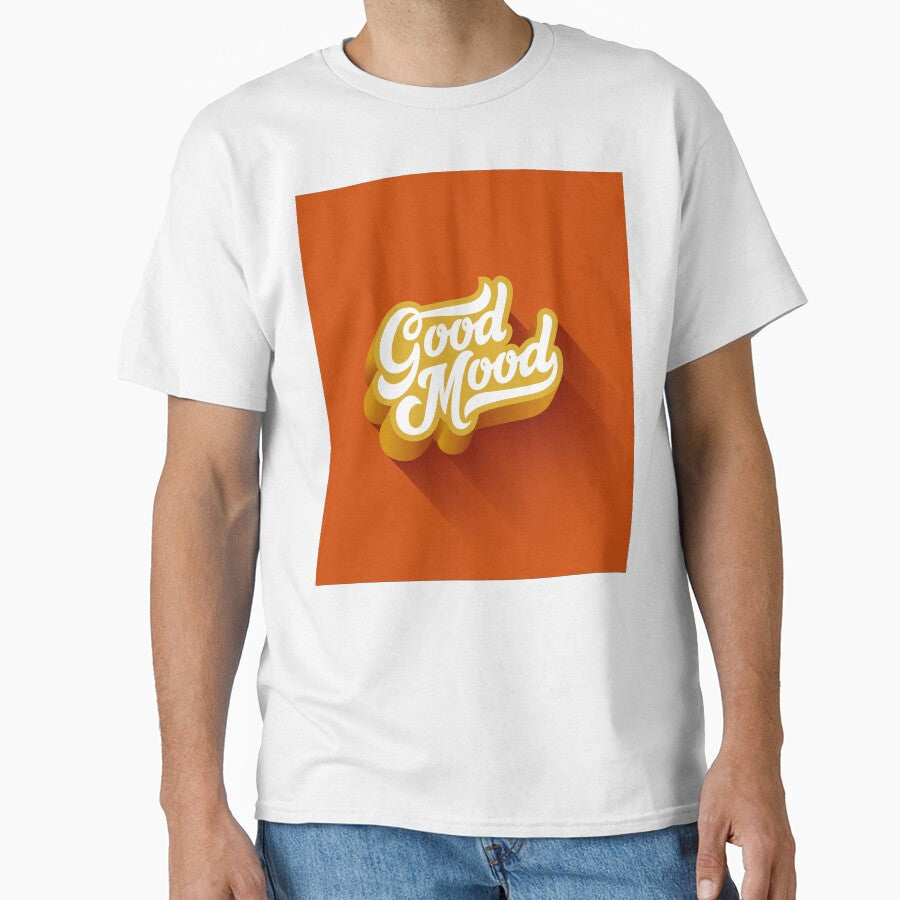 Good Mood Lettering Calligraphic Vintage Composition by Peekonet T-Shirts, Hoodie, Sweatshirt | BlankRebels.com (Image 1)