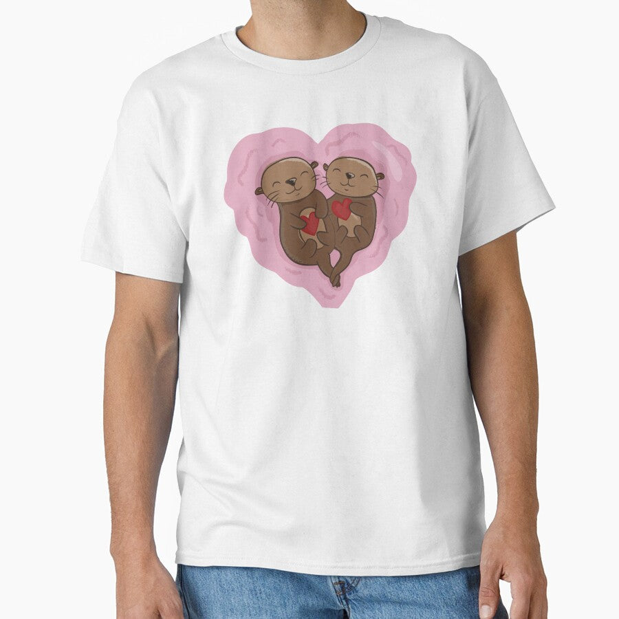 Otter Couple by Krapka T-Shirts, Hoodie, Sweatshirt | BlankRebels.com (Image 1)