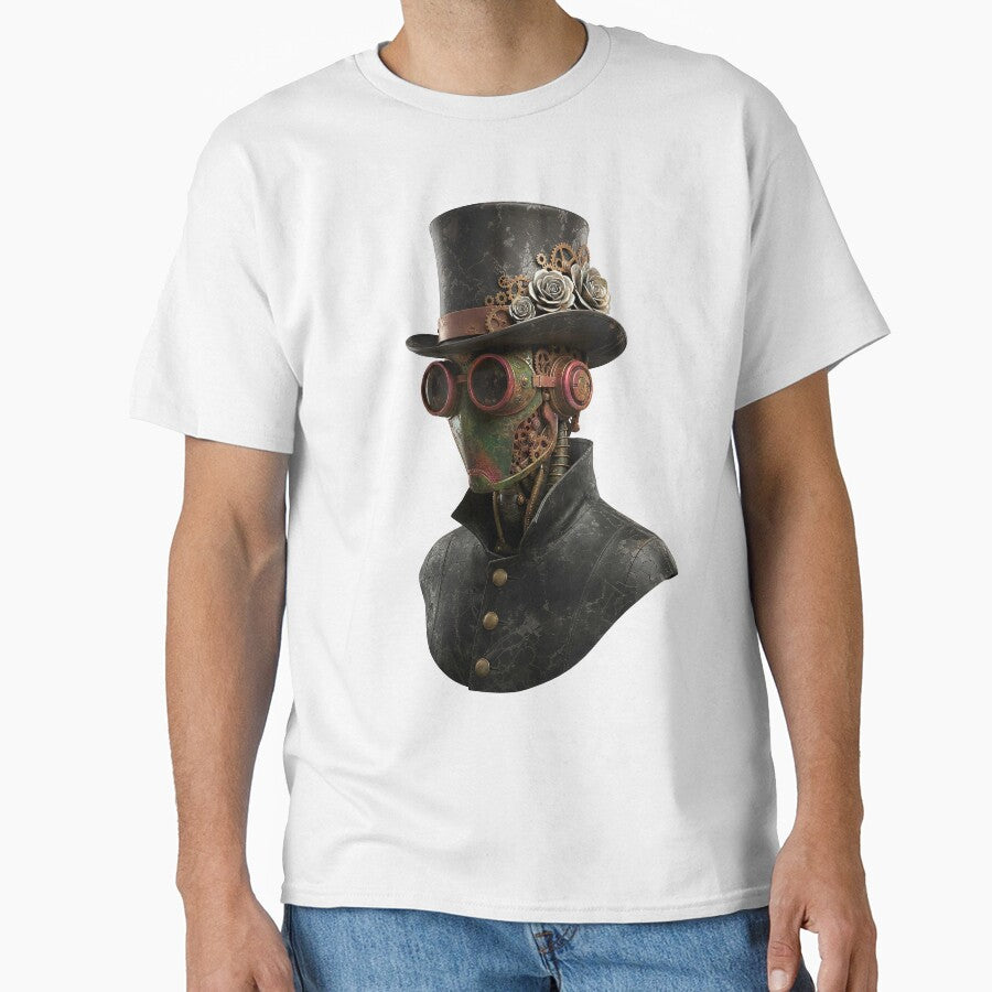 Neo-Victorian Gothic Steampunk Character Illustration by The Visual Syllabus T-Shirts, Hoodie, Sweatshirt (Image 1)