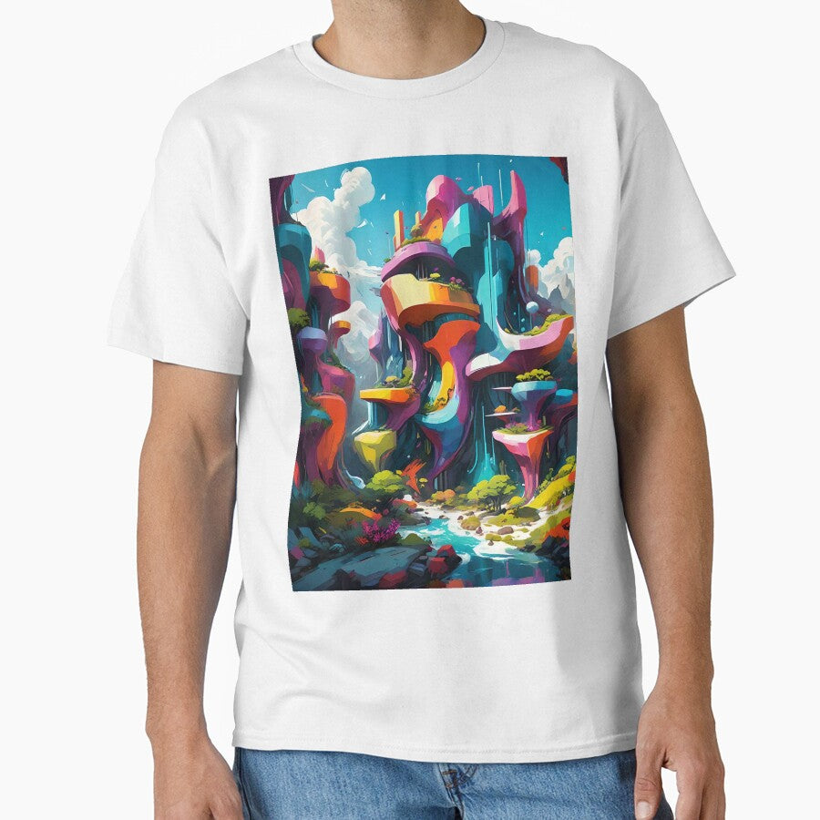 Large Bold Riverbank Abstract Art by Esterlane T-Shirts, Hoodie, Sweatshirt | BlankRebels.com (Image 1)