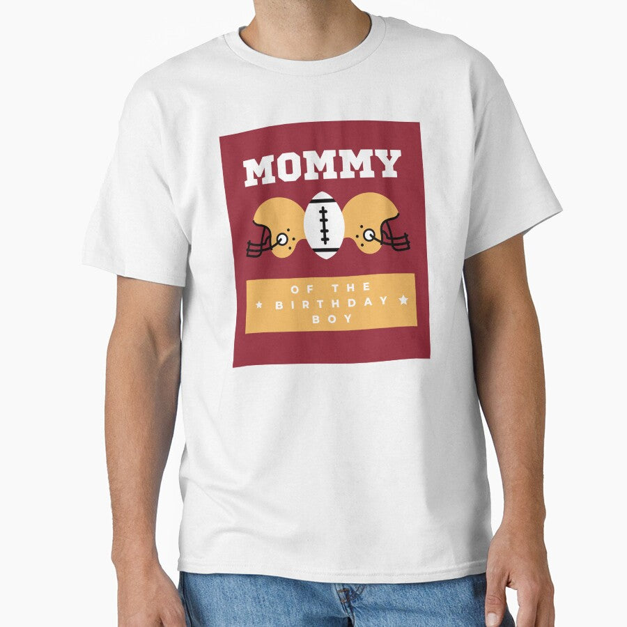 Mommy Of The Birthday Boy - American Football by Zirrko T-Shirts, Hoodie, Sweatshirt | BlankRebels.com (Image 1)