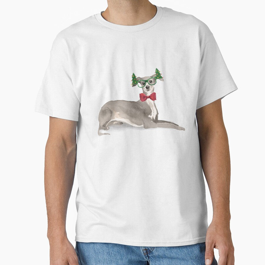 Greyhound Whippet Christmas Dog by beastieboutique T-Shirts, Hoodie, Sweatshirt | BlankRebels.com (Image 1)