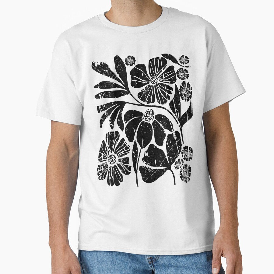 Cottagecore Floral Boho Wildflowers Aesthetic Womens Bohemian Botanical Graphic by LessIsLoud T-Shirts, Hoodie,... (Image 1)