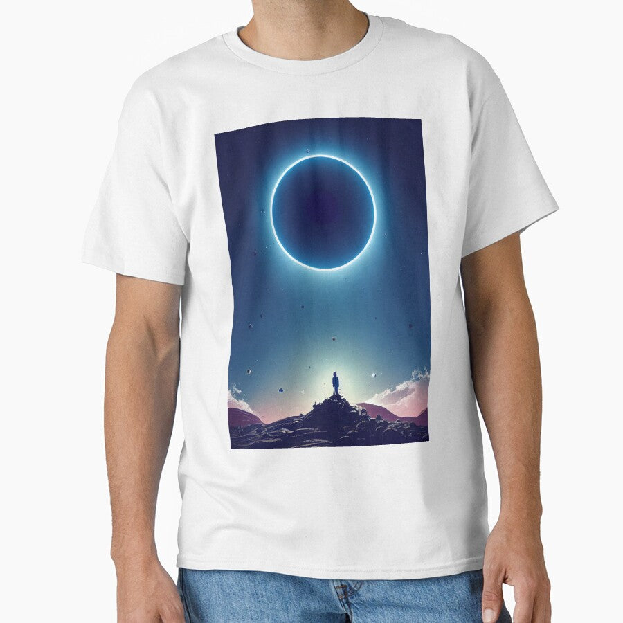 A Person Looking up to a Dyson Sphere by Jaraz T-Shirts, Hoodie, Sweatshirt | BlankRebels.com (Image 1)