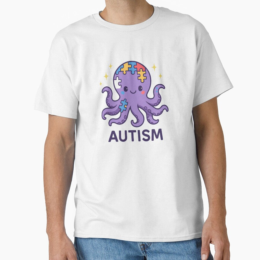 Autism Octopus – Neurodivergent & Proud by Feral & Stellar T-Shirts, Hoodie, Sweatshirt | BlankRebels.com (Image 1)